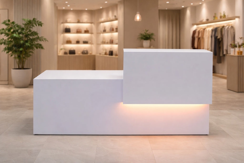 Recepción o Mostrador Versalles Blanco 180cm